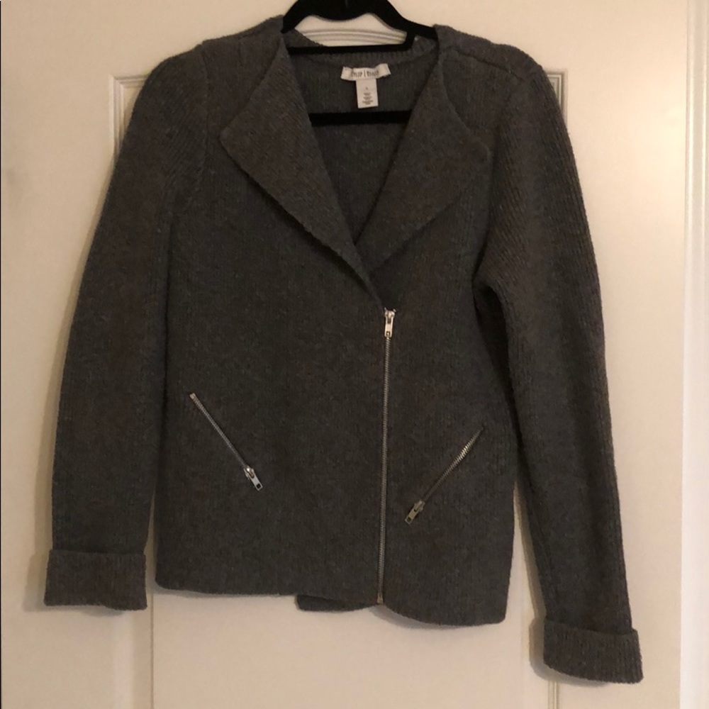 Gray Sweater Jacket - image 1